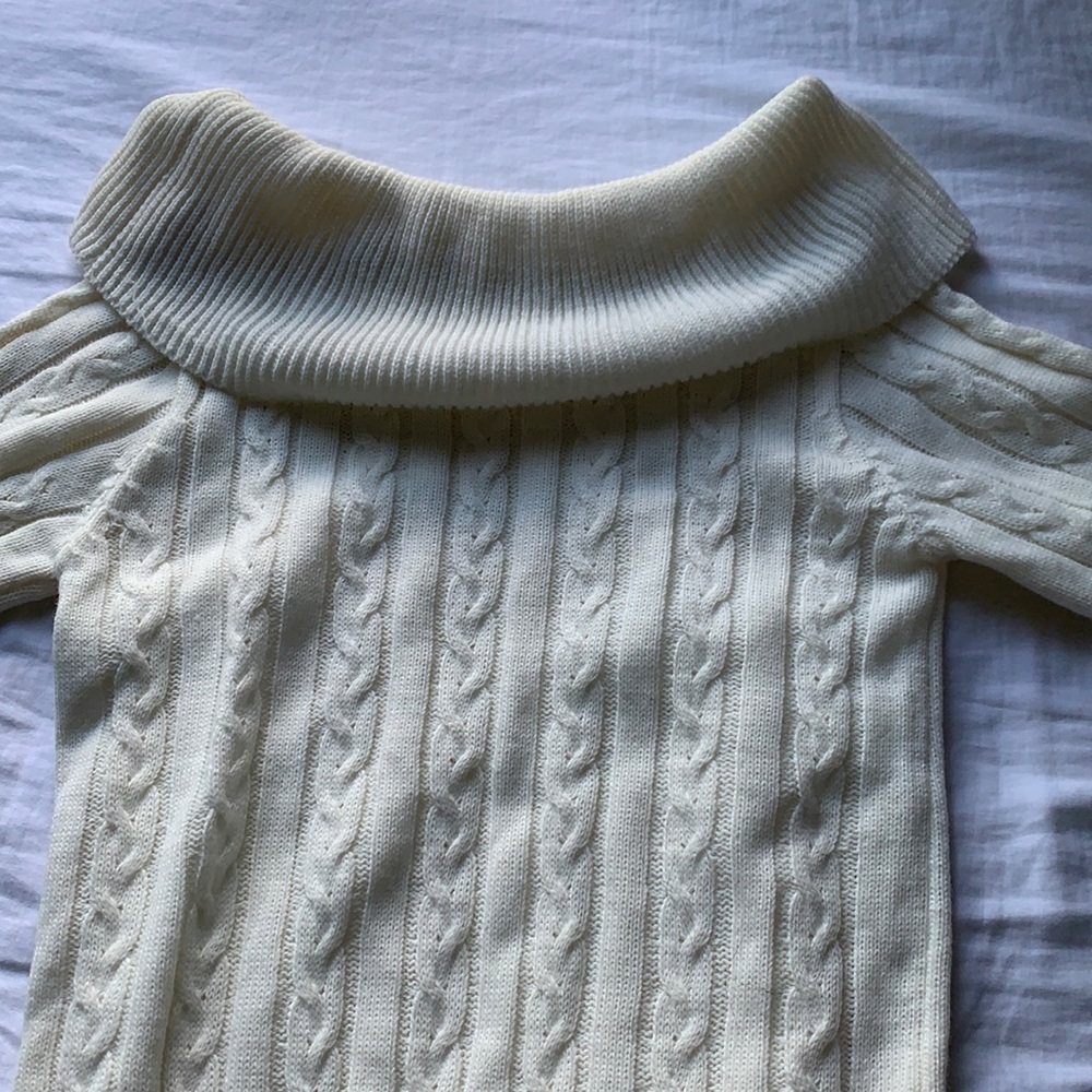 Off the shoulder white top